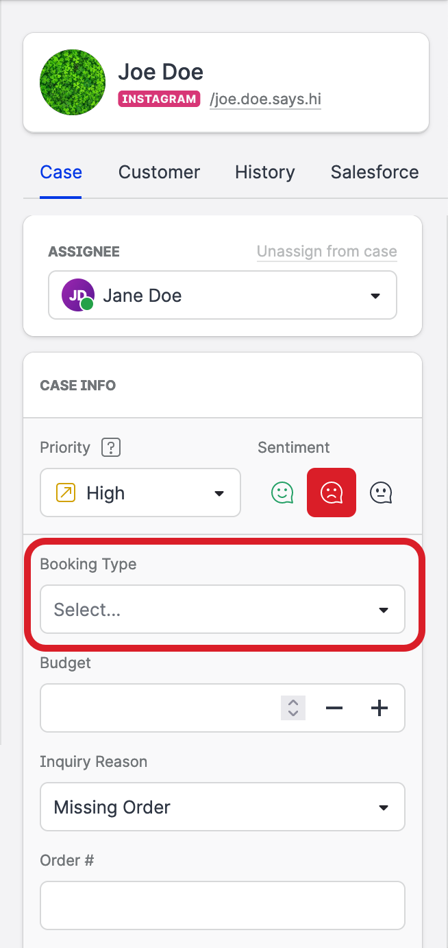 Create Case Fields in Care