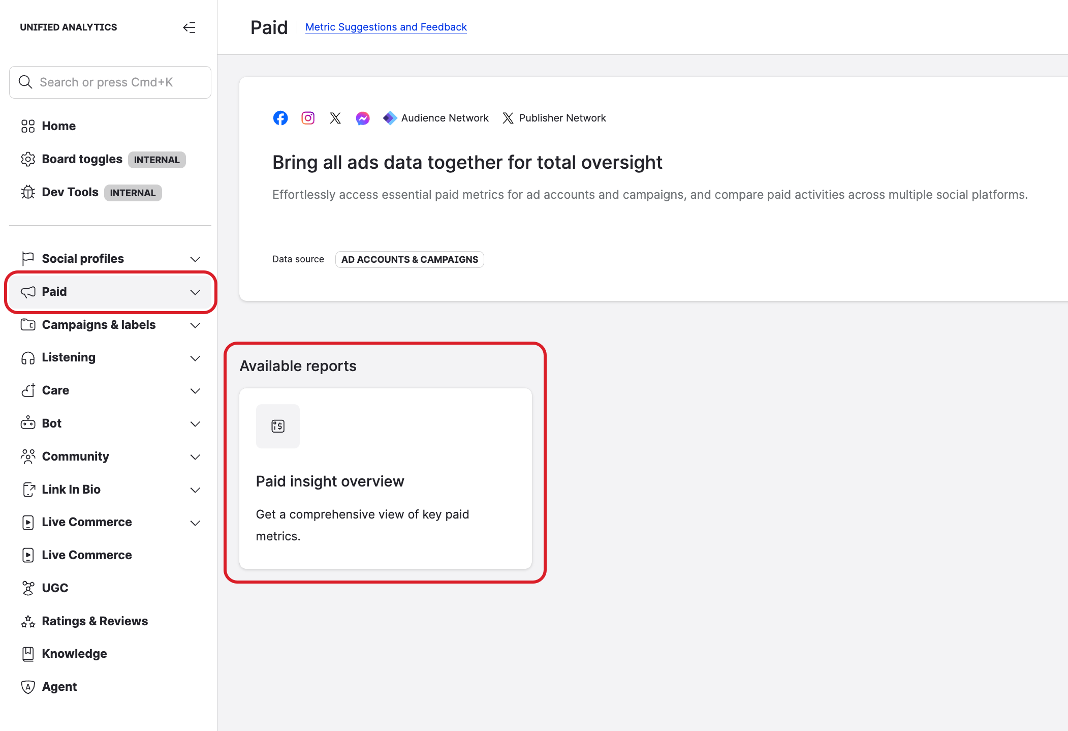 Paid module in Unified Analytics.png